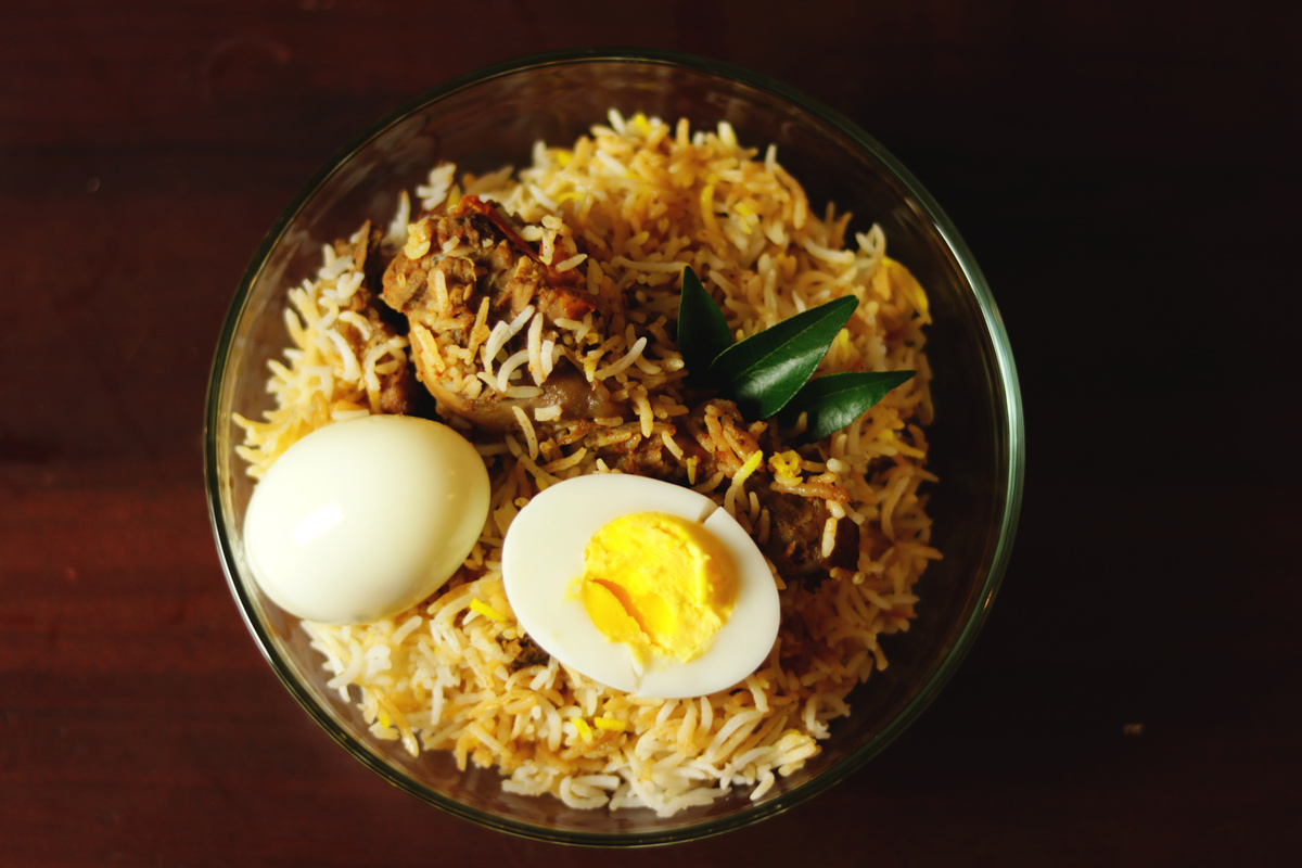 Delicious chicken biriyani